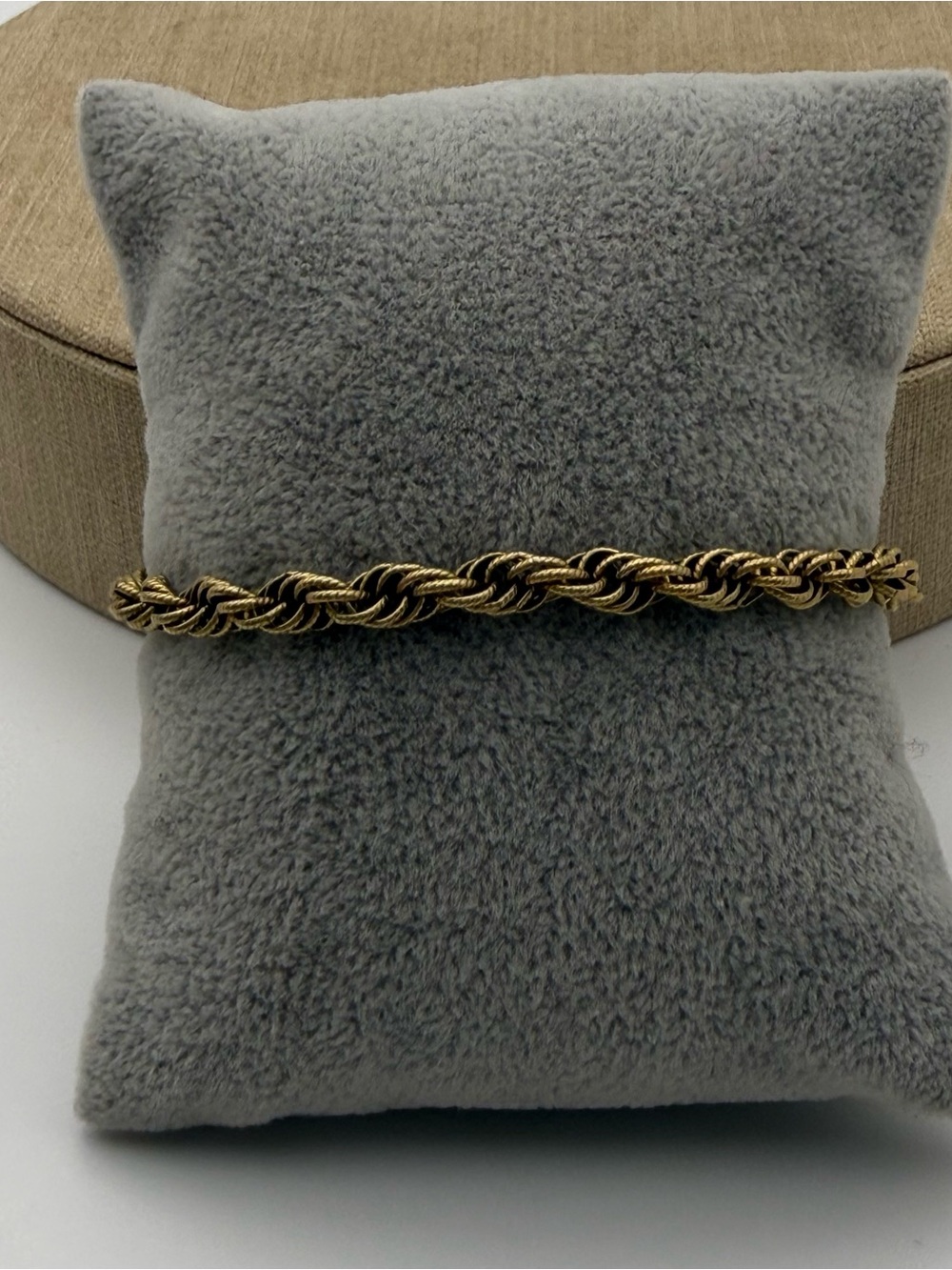 1/20-12k gold filled Gold-Tone Rope Chain Bracelet